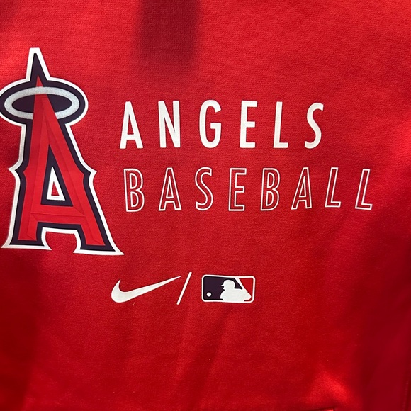 Nike Red Angels Baseball Pullover Hoodie - Picture 3 of 6